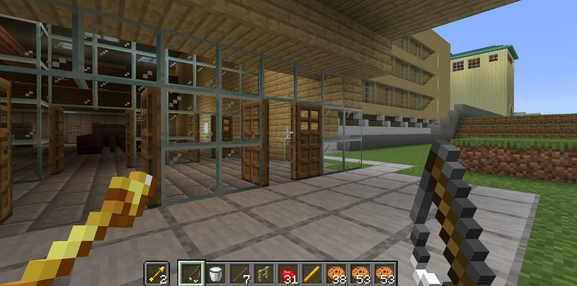 Screenshot of Wean and Doherty exterior in Minecraft